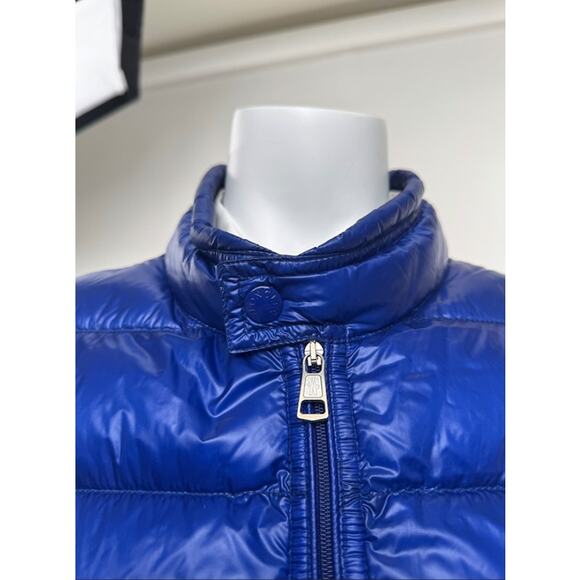 Men's Moncler Blue Gilet Gui Down Filled Vest Jacket Size XXL - Picture 6 of 16